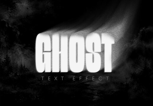Halo Ghost Text Effect