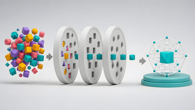 Mixed data shapes filtered into one selected result