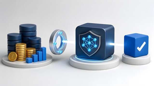Financial data connected to a verified AI research model