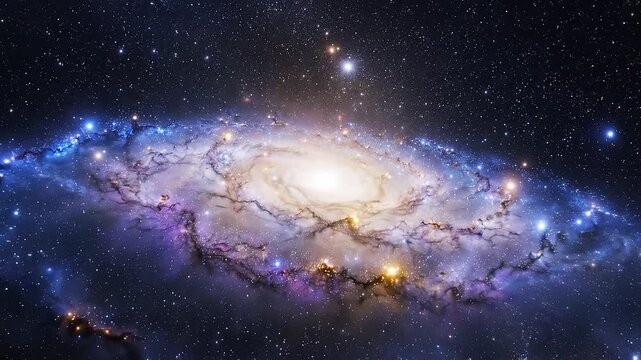 Andromeda Galaxy: A stunning, high-resolution image showcases the majestic Andromeda Galaxy, revealing its intricate spiral arms, glowing core.