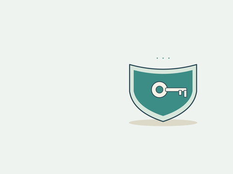 Key inside a shield for passwordless authentication
