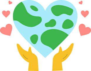 Fototapeta premium World Kindness Day Cute Vector Illustration