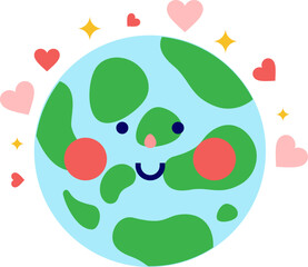 Fototapeta premium World Kindness Day Cute Vector Illustration