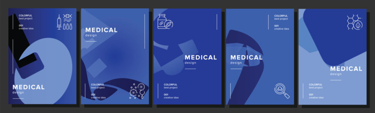 Monochrome graphical banner medical abstract geometric a4 poster. elegance vision, asymmetry vector, grayscale aesthetic, post clear vector medical background illustration