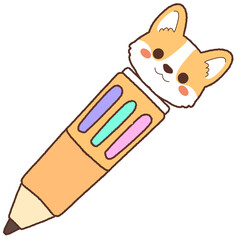 dog pen cartoon illustration. © imui.art