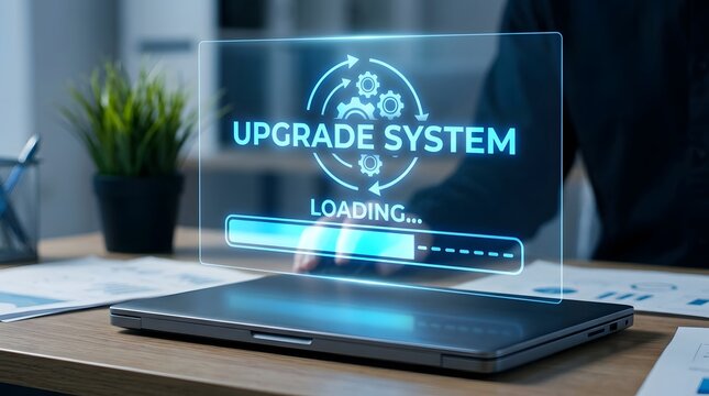 Enhancing digital infrastructure a visual representation of system upgrades and the future of technological advancement in modern computing environments