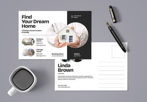 Real Estate Postcard Layout