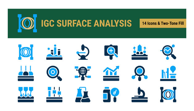 Igc surface analysis icon set