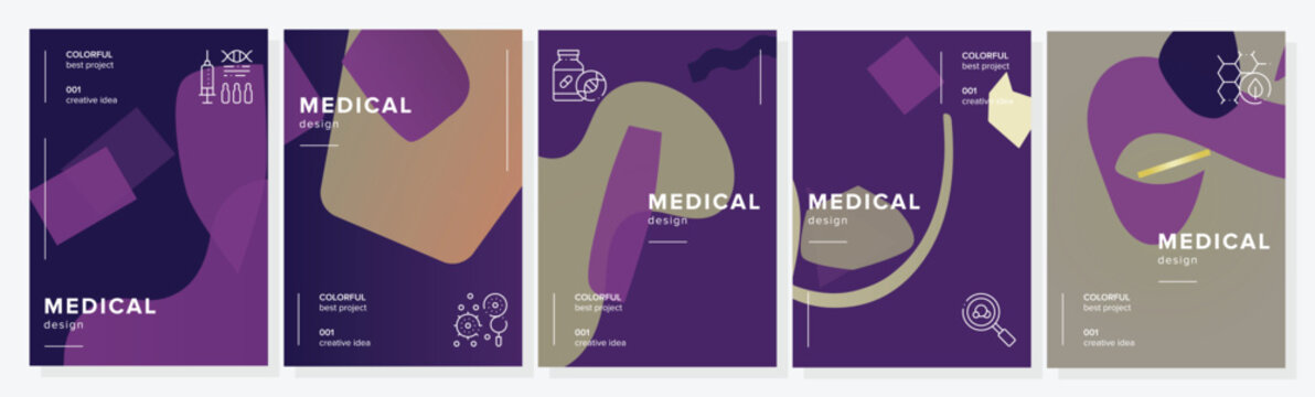 Apps magazine playbill medical abstract geometric a4 poster. footer webdesign, development beautiful, compositions shapes, invitations cool vector medical background illustration