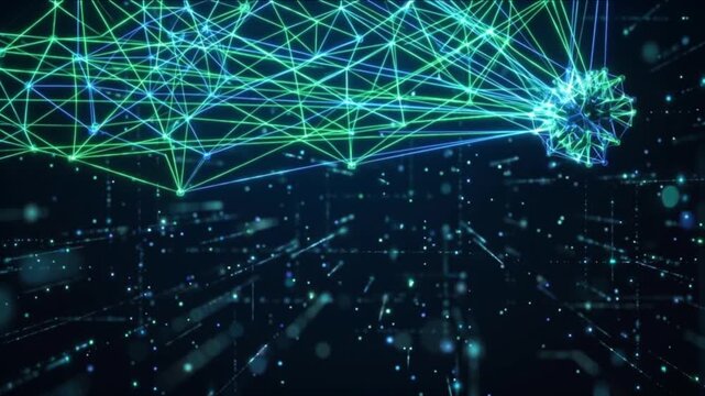 等角投影の量子神経ネットワークが深遠な空間で結合するサイバー背景