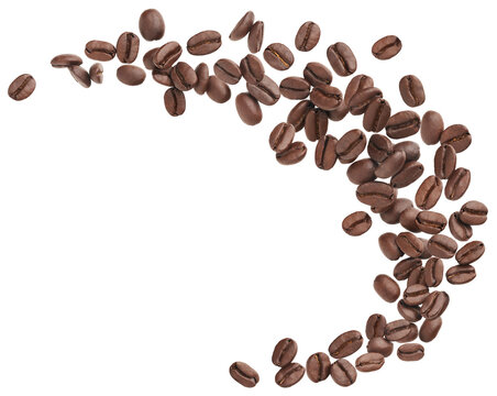Coffee beans isolated