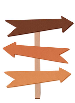 wooden arrow direction