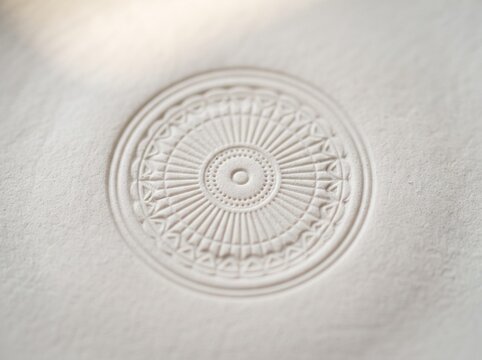 white circle in white background