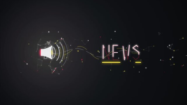 Glowing red subscribe button and notification bell loop