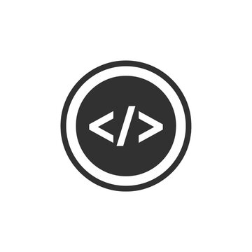 Developer experience badge with a code bracket symbol