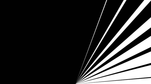 Monochrome geometric pattern with abstract rays and star shapes
