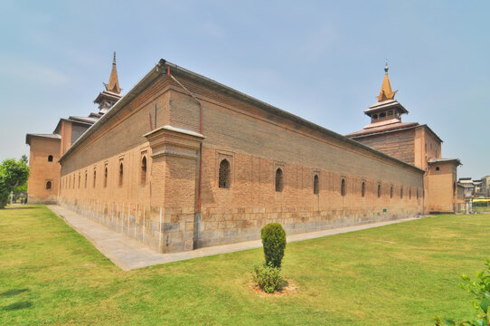 The Jamia Masjid of Srinagar in Kashmir, India