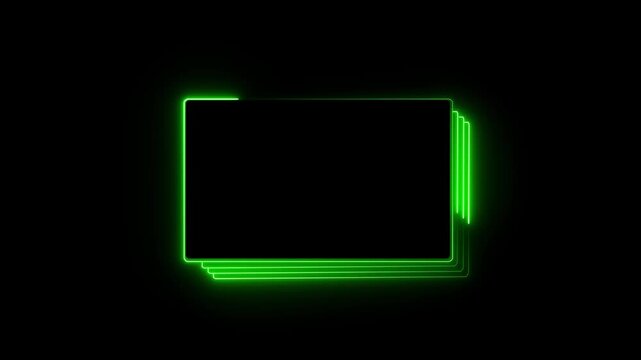 Screen borders animation displays stacked rectangular panels on dark. Sci-fi user dashboard telemetry coordinates guide screen borders. Control rooms use active borders.