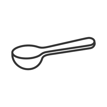 大さじ・計量スプーンのラインアイコン