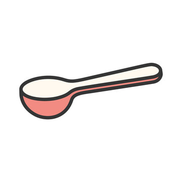 大さじ・計量スプーンのカラーアイコン