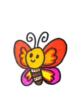 butterfly and flower so cute