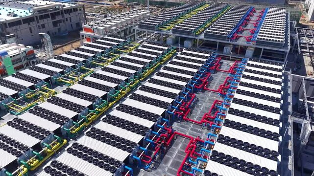 Data Center Chiller and Cooling Pipe System 4K