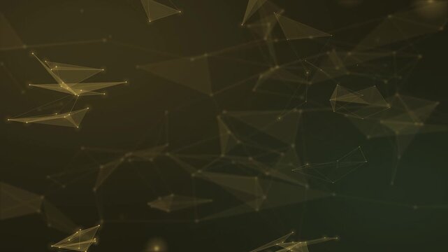Violet polygonal forms and fine connective diagrams float over a bright white field, delivering an airy, refined motion background for creative, scientific, and corporate use.