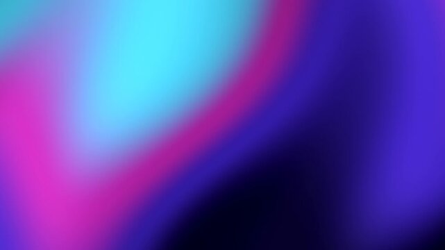 A vivid animated composition of soft cyan, magenta, purple, and black forms slowly shifting across the frame, creating a modern atmospheric backdrop for digital projects.