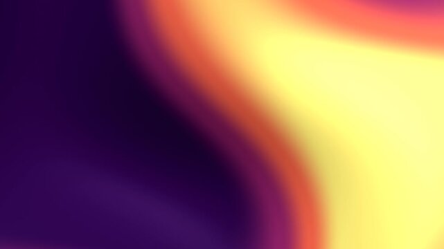 A vibrant abstract animation of molten color waves shifting across purple, yellow, orange, and red forms, creating a dreamy modern background for digital designs and transitions.