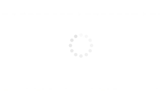 Seamless loop of a classic circular loading indicator with fading dots rotating clockwise on a transparent background.
