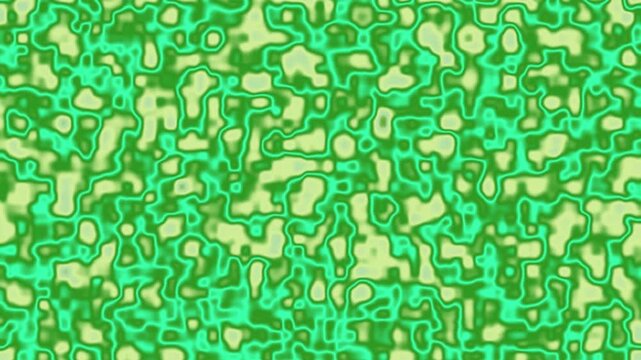 Seamless green cellular background pattern looping motion