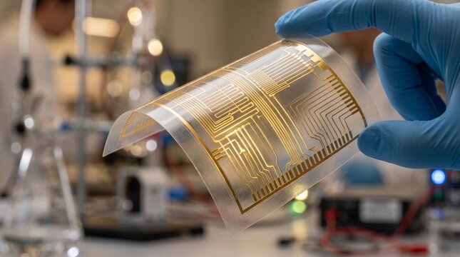 Flexible electronics and printed circuitry in a modern laboratory setting
