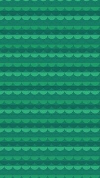 Soft teal emerald fish scale pattern background seamless loop