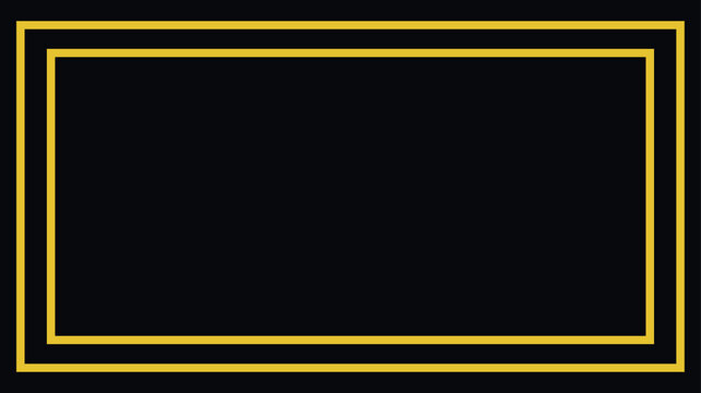 Rectangular Frame Design, Double-Lined Border, Minimalist Graphic Element, Suitable for Branding and Web Design.