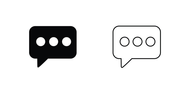 Chat bubble icons, Chat bubble Vector