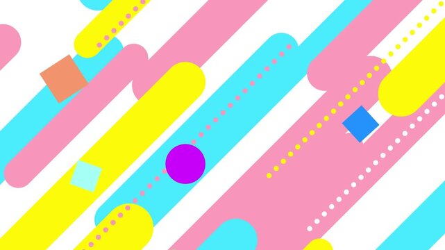 カラフルポップなアニメーション動画背景