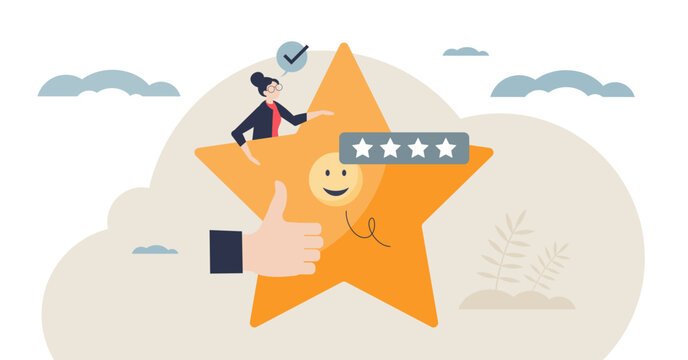 Constructive feedback visualized with a large star, thumbs up, and star rating, conveying recognition and supportive coaching, key objects, star, thumbs up, rating bar, transparent background.