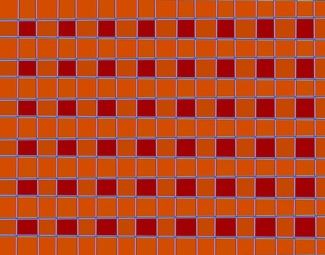 geometric abstract graphic based on a regular grid of squares