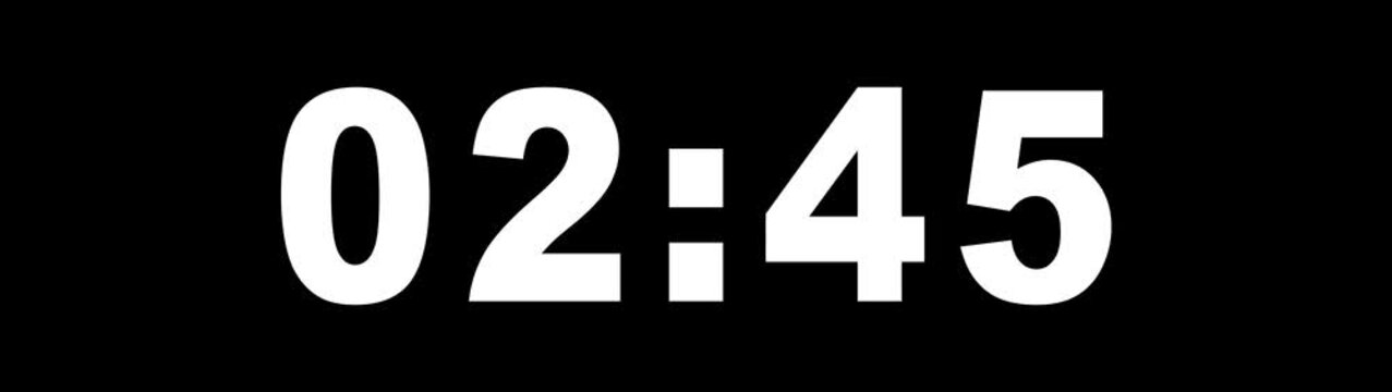 3 minute timer countdown animation, Three minute countdown timer animation. Digital Countdown timer one minute animation from 180 to 0 seconds Countdown Timer Animation. 4k motion video. 