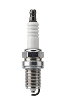 a automotive spark plug on transparent background