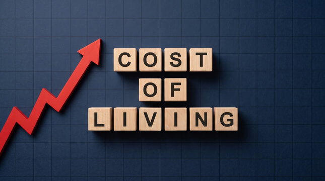 Inflation red arrow economy cost of living. Financial crisis recession. stock price increase falling, bankruptcy risk loss, chart graph statistic