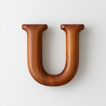 Modern Minimalist U-Shaped Letter Decoration