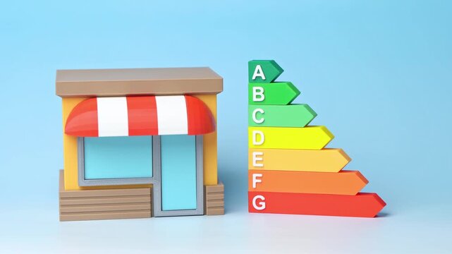 Shop and efficiency scale or tier list. Comparison and assignment of ratings based on criteria. Competition between commercial brands. Average business indicators and moderate sales results.