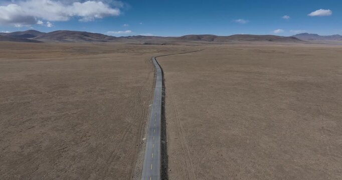 Aerial view of yardang landform landscape in the west of China
