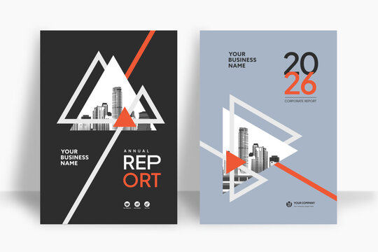 City Background Business Book Cover Design Template