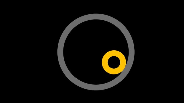 Loading wheel oval graphic animation spinning load icon with alpha transparent background
