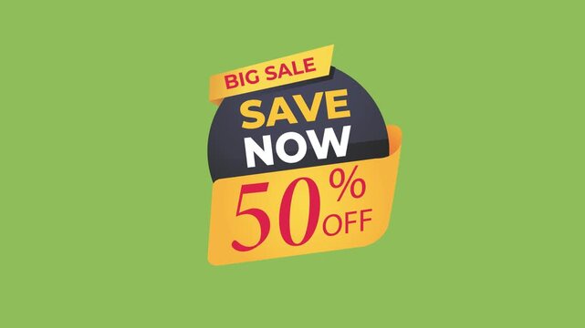 50 percent discount promotional badge	