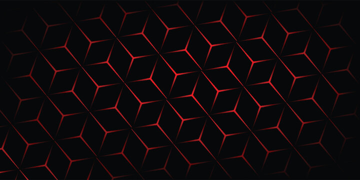 Abstract black and red background on creative blok style