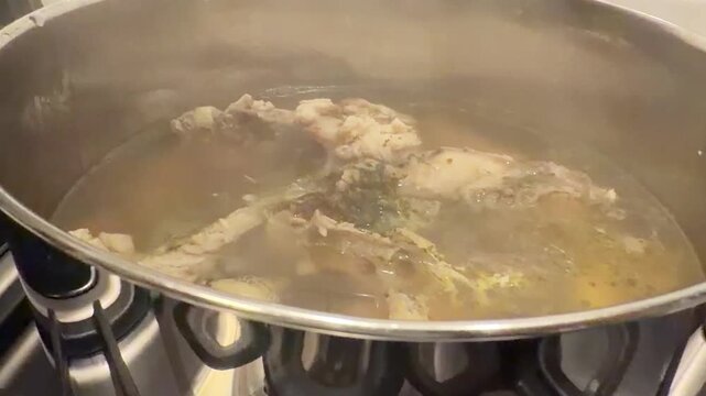 Making Chicken Soup From a Roasted Chicken Carcass