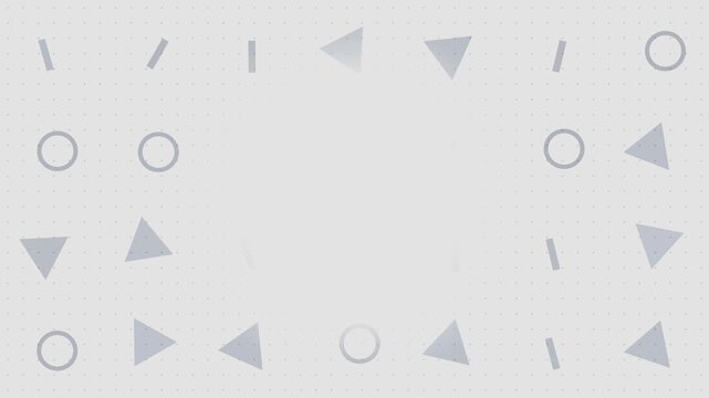 Silver Memphis shapes orbit open space in a cute abstract CG video